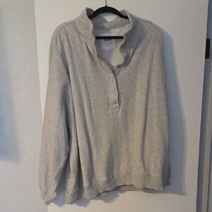 Aerie Light Gray Women's Cowl Neck Sweater